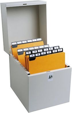 Exacompta 54718E Karteikassette Metalib für bis zu 500 Karteikarten DIN A5 hoch ...