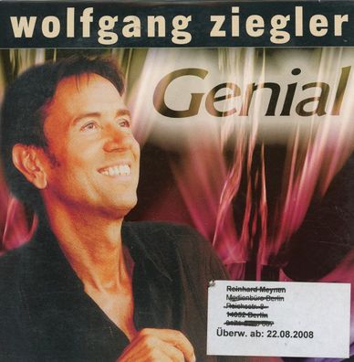 Maxi CD Wolfgang Ziegler - Genial