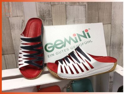 Gemini Pantolette rot blau weiß - EU-Schuhgröße: 41