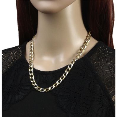 JuwelmaLux Halskette 585/000 (14 Karat) Gold- und Weißgold Handarbeit ...