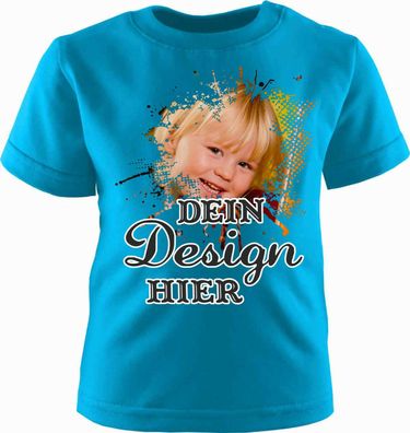 Baby und Kinder T-Shirt kurzarm personalisiert mit deinem Wunschmotiv
