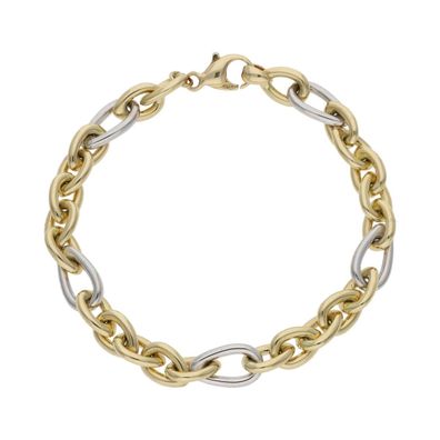JuwelmaLux Armband 585/000 (14 Karat) Bicolor Gold- und Weißgold JL41-03-0069