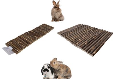 2 Stück Nagerbrücke Kletterbrücke für Kaninchen Meerschweinchen Hamster Nager