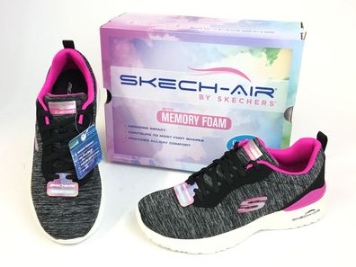 Skechers Sketch-Air Sportschuh schwarz pink - EU-Schuhgröße: 36