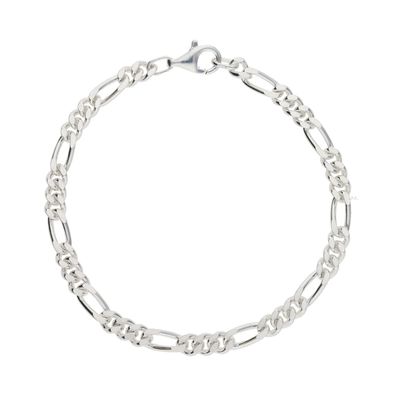 JuwelmaLux Armband Figaro diamantiet 925/000 Sterling Silber JL50-03-006...