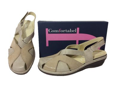 Comfortabel Sandalette 3cm beige - EU-Schuhgröße: 39
