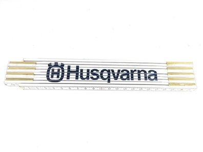 Husqvarna Zollstock Folding ruler Holz Meterstab Gliedermaßstab