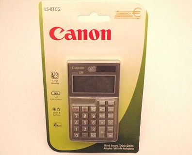 CANON LS-8TCG Büro Taschenrechner mit TAX Funktion Solar und Batterie