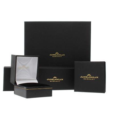 JuwelmaLux Ring 585/000 (14 Karat) Weißgold mit Diamanten im Princess Schliff JL10-07