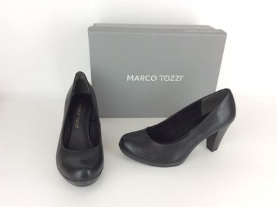 Marco Tozzi Damen Plateau-Pumps schwarz, 6cm Absatz - EU-Schuhgröße: 38