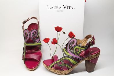 Laura Vita Da. Sandale Vessa,8cm, Violet - EU-Schuhgröße: 37