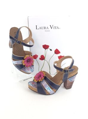Laura Vita Sandalette dunkelblau-bunt - EU-Schuhgröße: 37