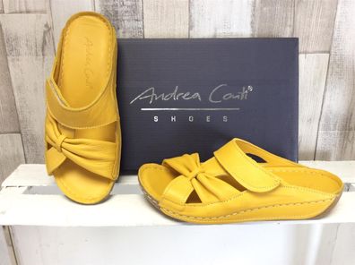 Andrea Conti Damen Pantolette gelb - EU-Schuhgröße: 41