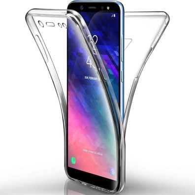 Full Cover Für Samsung Galaxy J4 2018 Silikon TPU 360° Transparent Schutzhülle