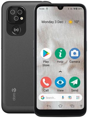 Doro 8110 Senioren Smartphone Grau 32GB Android 11 Neu in OVP