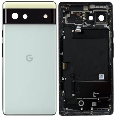 Original Google Pixel 6 Gehäuse Akkudeckel Backcover Hellgrün Gut