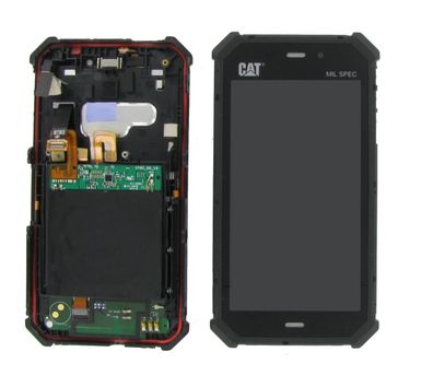 100% Original CAT S50 Display LCD Gehäuse Batterie Rahmen Black Akzeptabel