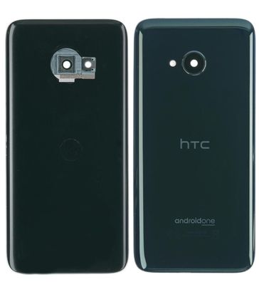 Original HTC U11 Life Akkudeckel Backcover Schwarz mit Kameraglas Akzeptabel