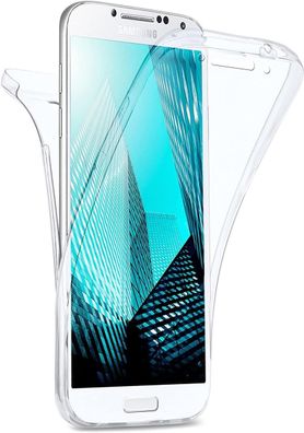 Full Cover Für Samsung Galaxy S4 Silikon TPU 360° Transparent Schutzhülle