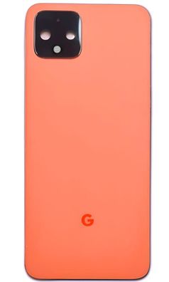 Original Google Pixel 4 G020M Gehäuse Akkudeckel Backcover Orange Gut
