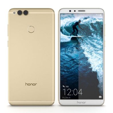 Huawei Honor 7X Dual Sim BND-L21 64GB Android Smartphone Gold Neu in OVP