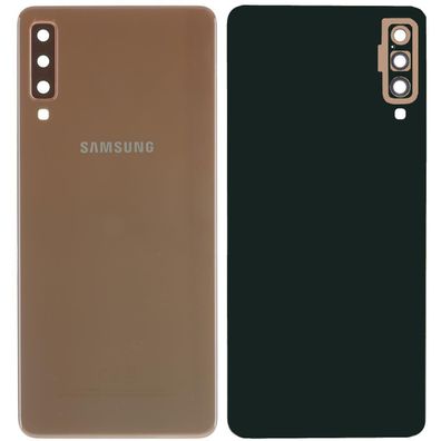 Original Samsung Galaxy A7 2018 A750F/ DS Akkudeckel Backcover Gold Sehr Gut