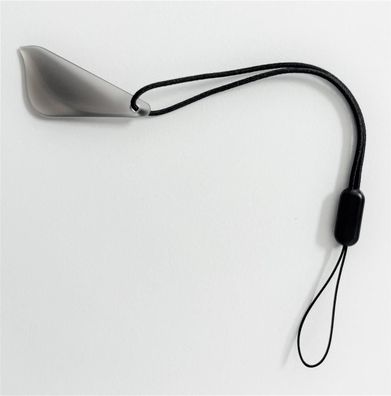 Handys Plectrum Lanyard Nylon Anhänger mit Stylus Stift Schwarz/ Grau