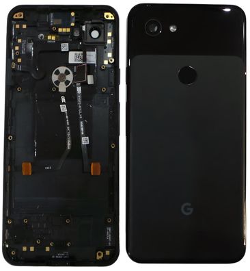 Original Google Pixel 3A G020F Akkudeckel Schwarz (Inkl. Touch ID Sensor)