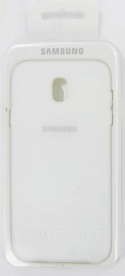 Original Samsung Galaxy J7 (2017) Dual Layer Cover Schutzhülle Weiß White OVP