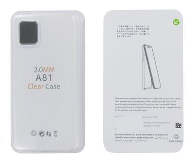 Wisam® Schutzhülle für Samsung Galaxy Note 10 Lite / A81 / M60S Silikon Clear ...