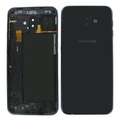 Original Samsung Galaxy J6+ SM-J610F Akkudeckel Rahmen Gehäuse Black Akzeptabel