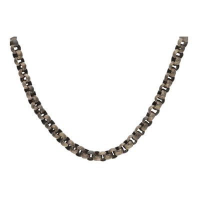 Halskette 835/000 Silber geschwärzt Anker getragen 25320628 - Länge: 103 cm