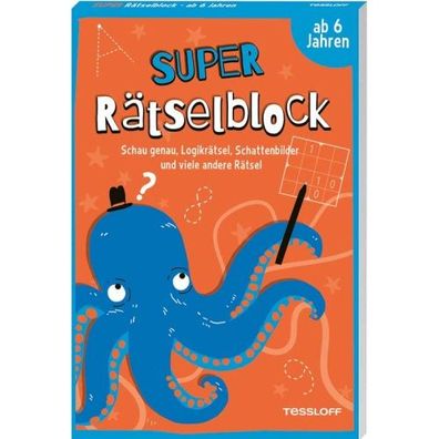 Tessloff Super Rätselblock - Schau genau, Logikrätsel, Schattenbilder und viele ander