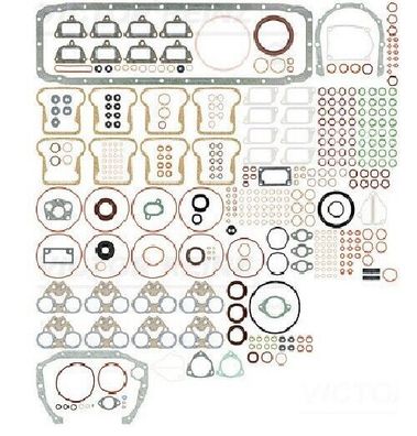 Voll-Dichtsatz für Motor Deutz KHD F 8 L 413 F / F 8 L 513 F8L513 Deckel Aluguß