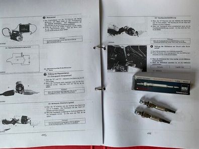 2 Glühkerzen Werkstatthandbuch für Gutbrod 2600 Motor Kubota Z 751 851 Z751 Z851