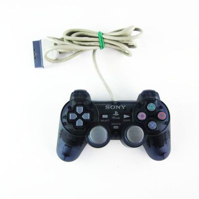 Original Psone - Playstation 1 Analog Controller mit 3D Sticks in Transparent Schwarz