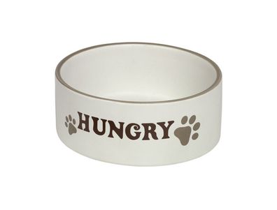 Nobby Hunde Keramiknapf "HUNGRY"creme ?15,0 X 6,0 cm