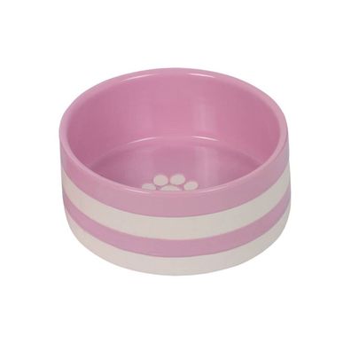 Nobby Keramik Napf „Strio“ rosa Hund Katze Dog Cat
