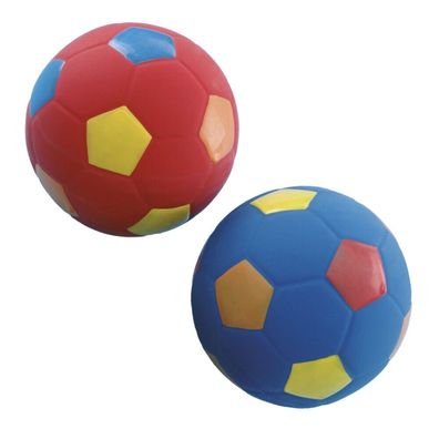 Nobby Latex Fussballmehrfarbig 12 cm Hund Spielzeug Kauen