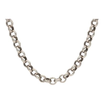 Halskette 835/000 Silber Anker geschwärzt getragen 25320631 - Länge: 70 cm