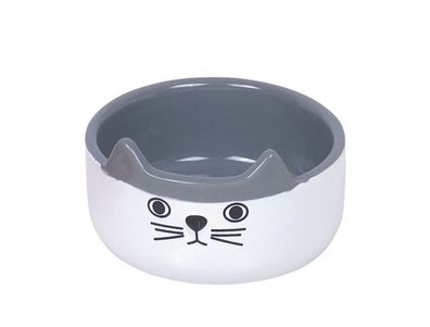 Nobby Katzen Keramik Napf "Cat Face"weiss 13,0 x 4,0 cm, 0,16 l