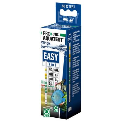 JBL ProAquaTest Easy 7in1, 50 Teststreifen Aquarien-Wassertest