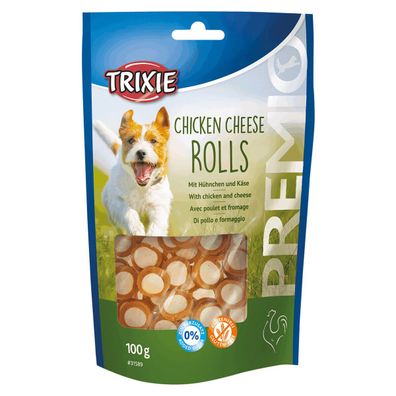 Trixie Premio Chicken Cheese Rolls 100 g, Hundesnack leckerlies Hund Dog *
