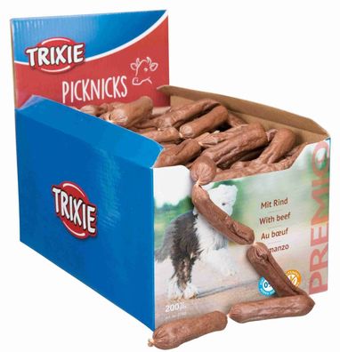 Trixie Premio Picknicks Würste rind, 8 cm, 50 Stück lose Hund Dog Snack*