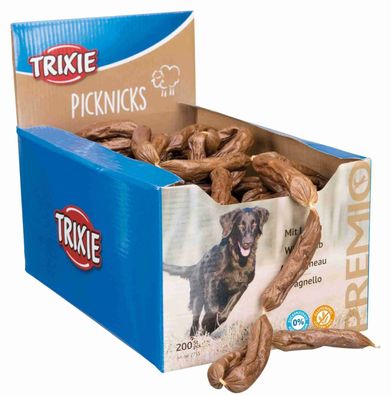 Trixie Premio Picknicks Würste Lamm, 8 cm, 50 Stück lose Hund Dog Snack