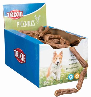 Trixie Premio Picknicks Würste Wild, 8 cm, 200 Stück lose Hund Dog Snack