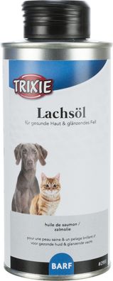 Trixie Lachsöl Hunde Katzen BARF Nahrungsergänzung Cat Dog 250 ml