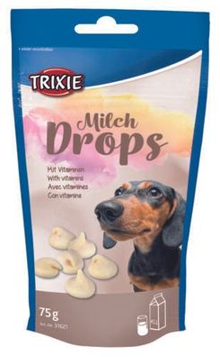 Trixie Hunde Milch Drops 350g mit wertvollen Vitaminen Snack Leckerlie