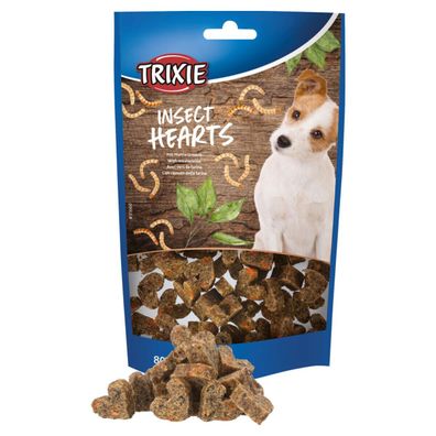 Trixie Insect Hearts 80 g, Hundesnack Lekerlies NEU