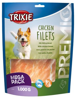 1 kg Trixie PREMIO Chicken Huhn Filets Hundesnack glutenfrei ohne Zuckerzusatz